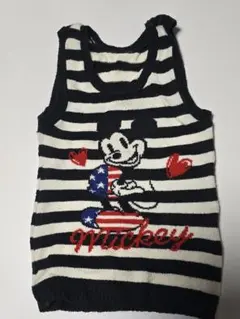 Disney ミッキーマウス ニットタンクトップ　ベスト　140～160