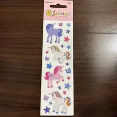 未使用　SANDYLION ユニコーン　グリッター　ステッカー　キラキラ　ラメ