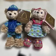 【タグ付・ハワイ限定】アウラニ ダッフィー＆シェリーメイ ストラップ ペア