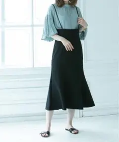 Noble ショルダーストラップサロペットマーメイドスカート ４０