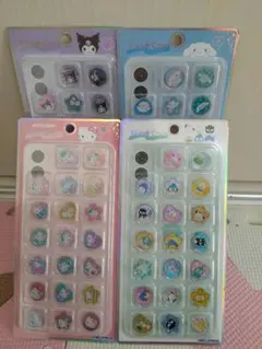 正規品　サンリオ キャラクターおはじきシール 　4種類セット