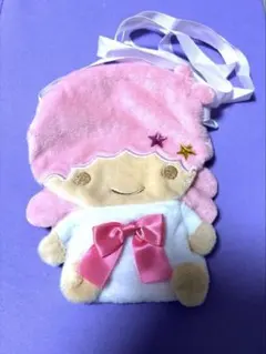 ★リトルツインスターズぬいぐるみポシェット キキララ ララおすわり