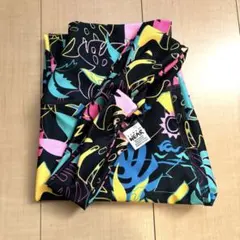 【新品・未使用】ZUMBA ウェア カラフル葉柄 レギンス ヘアバンド付き