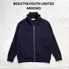 ジップ リブ ニット