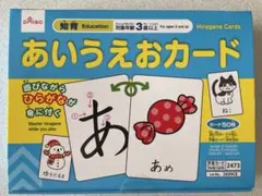 ダイソーあいうえおカード 知育玩具 ひらがな学習