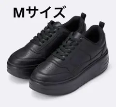 GU ボリュームソールコートスニーカー 厚底スニーカー