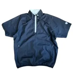 ナイキ ゴルフ ウィンドブレーカー 半袖 レディース M 黒 ハーフジップ