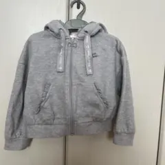 メゾピアノグレー フード付き パーカー120