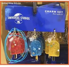 USJ公式 セサミストリート チャームセット アイスバー アイスキャンディー 赤