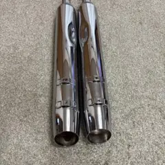 バイク フィッシュテール 汎用マフラー 右用 SR400 W400 シャドウ