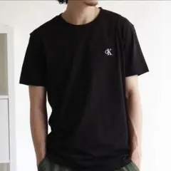 【新品】Calvin Klein ブラックTシャツ　L