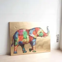 カレ/KARE フラワーエレファント ウォールアート オブジェ ZR24204