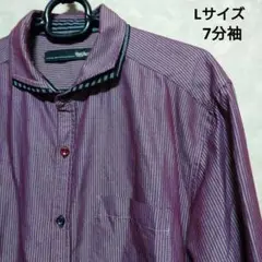 メンズシャツ 7分袖 Lサイズ