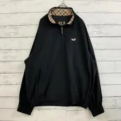 美品 ダックス DAKS ハリントン ジャケット 黒 M 日本製 襟裏チェックのサムネイル