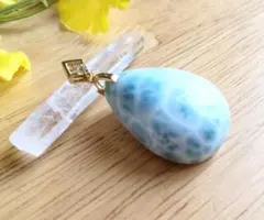 ラリマー月ペンダントと星ルース - メルカリ
