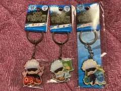 呪術廻戦　ご当地メタルキーホルダー　五条悟　沖縄　シーサー　福島　赤べこ　温泉