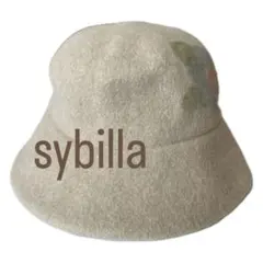 シビラ　sybilla ウール100%　帽子 花柄のサムネイル