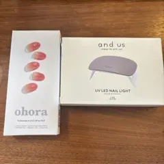 【未使用】 3COINS UV LED ネイルライト、ohora ネイルチップのサムネイル