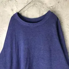 A2255古着　スウェット　ブルー　無地