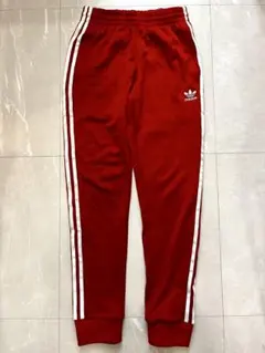 アディダス オリジナルジャージ トラックパンツ レッド