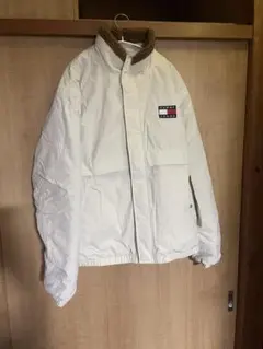  Jeans ホワイトナイロンジャケット トミー メンズ L 春秋冬 Jeans ホワイトナイロンジャケット トミー メンズ L 春秋冬