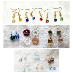 ハンドメイドピアスセット