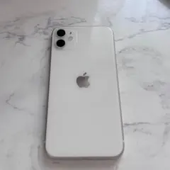 Apple iPhone 11 64GB ホワイト 画面ひびあり