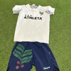 ATHLETA サッカーウェア ホワイト/ネイビー