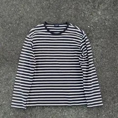 90s old uniqlo 紺タグ ボーダー ロンT L y2k 平成