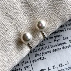 ヴィンテージ　パール　イヤリング　貝パール　一粒　オケージョン