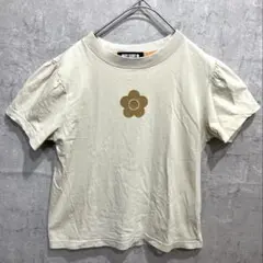 マリークワント デイジー パフスリーブ Tシャツ ベージュ 半袖