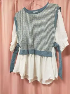 シャツ　ビスチェ