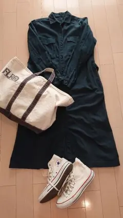 美品 JOURNAL STANDARD シャツワンピ ロングシャツ