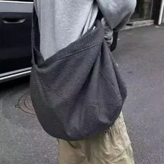 大容量 ショルダーバッグ ナチュラル 古着 ユニセックス スリング クロスボディ