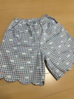 新品タグ付き！BREEZE⭐︎レインボー✖️チェックハーフパンツ140cmブリーズ