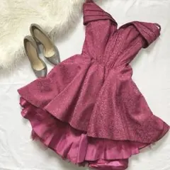 ジャンマクレーン ドレス オフショル Aライン ディズニー チュール 紐 リボン