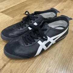 美品28㎝オニツカタイガーMEXICO 66 1183C102ブラック