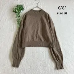 GU✨️ジーユー(M)クルーネックニットセーター