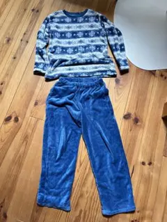 フリースパジャマ メンズ 上下セット イオン/トップバリュ Lサイズ