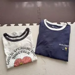 ユニクロ　UT スヌーピーTシャツ2枚セット M ホワイト/ネイビー