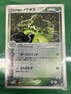 2026年最新】カード名：アクア団のノクタス ポケモンカードゲームの