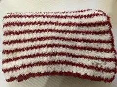 gelato pique 赤と白のストライプ ふわふわブランケット