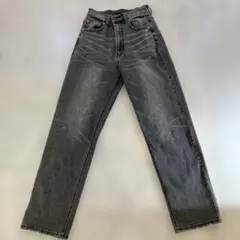 【GRL】ブラックストレートデニムパンツ size xs