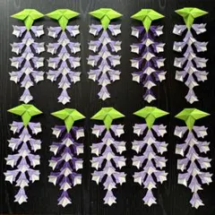 壁面飾り 5月 ハンドメイド 藤の花（3色入り） 10本 - メルカリ