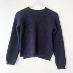 GAP kids 160 XXL ネイビーラメ入りセーター ニット