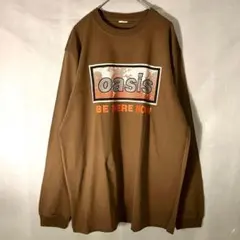OASIS オアシス バンドTシャツ 長袖 90sデザイン 限定 Lサイズ モカのサムネイル