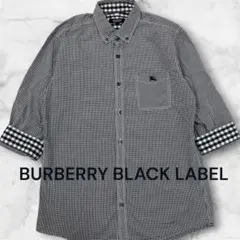 BURBERRY BLACK LABEL 七分袖シャツ チェックのサムネイル