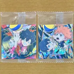 ハイキュー シールウエハース 狐爪研磨＆黒尾鉄朗 日向翔陽＆影山飛雄 2枚セット
