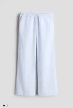 H&M プルオンパンツ　ライトブルー ／ストライプ　キッズ　150のサムネイル