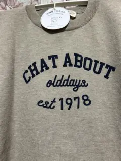 CHAT ABOUT 半袖スウェット ベージュ